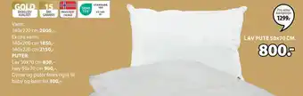 JYSK LAV PUTE 50x70 CM tilbud