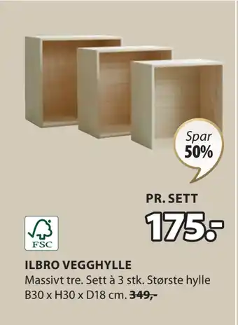 JYSK ILBRO VEGGHYLLE tilbud