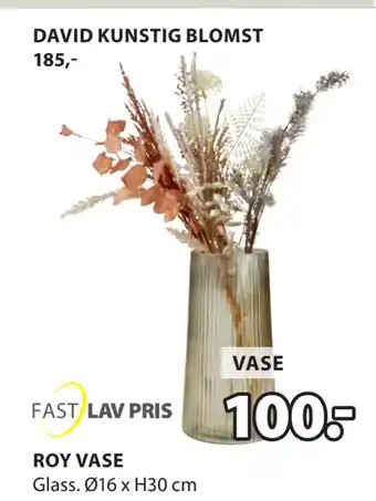 JYSK ROY VASE tilbud