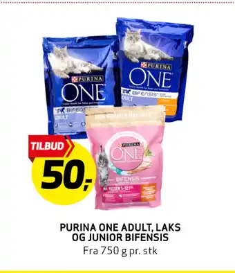 Bunnpris PURINA ONE ADULT, LAKS OG JUNIOR BIFENSIS tilbud