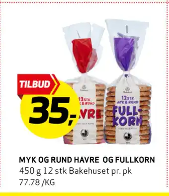 Bunnpris MYK OG RUND HAVRE OG FULLKORN tilbud