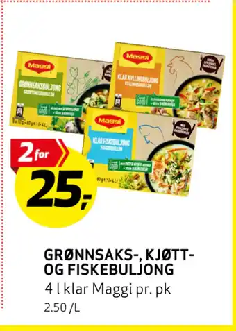 Bunnpris Grønnsaks-, kjøtt- og fiskebuljong tilbud