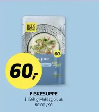 Bunnpris Billig middag fiskesuppe tilbud