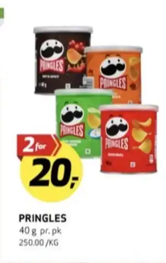 Bunnpris Pringles chips original tilbud