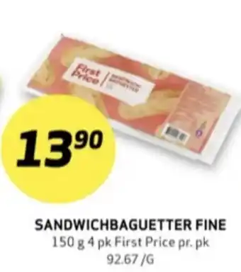 Bunnpris First price baguette tilbud