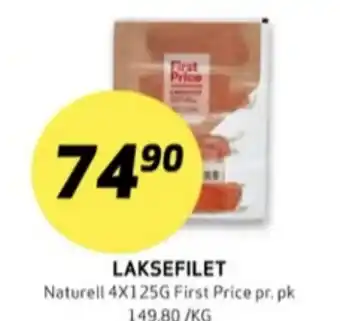 Bunnpris First price laksefilet tilbud