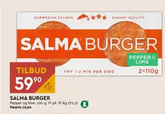 Coop Mega Salma lakseburger tilbud