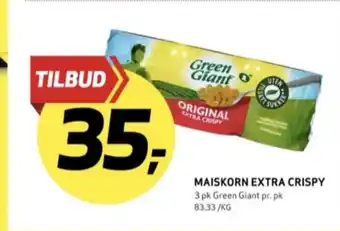 Bunnpris Green giant mais tilbud