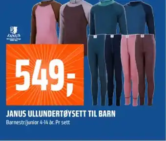 Coop Obs Janus undertøy tilbud