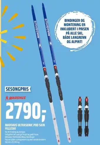 Coop Obs Madshus ski tilbud