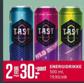 Europris Tørst energidrikk tilbud