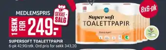 Europris Super soft toalettpapir tilbud