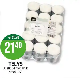 Kiwi Unik telys tilbud