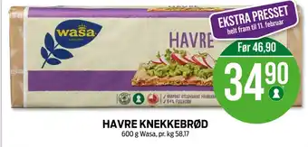 Kiwi Wasa havre knekkebrød tilbud