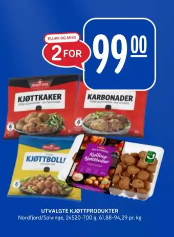 Rema 1000 Nordfjord kjøttkaker tilbud