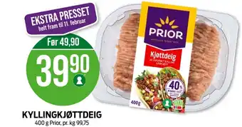 Kiwi Prior kyllingkjøttdeig tilbud