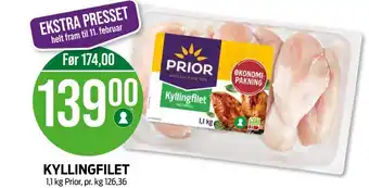 Kiwi Prior kyllingfilet tilbud