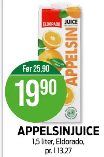 Kiwi Eldorado appelsinjuice tilbud