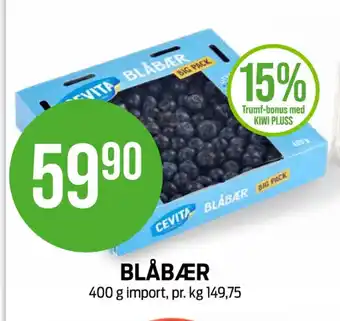 Kiwi Cevita blåbær tilbud