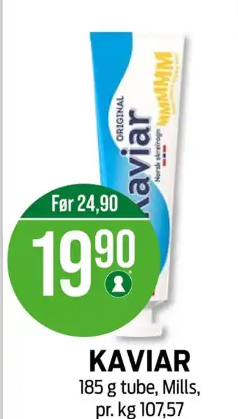 Kiwi Mills kaviar tilbud