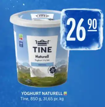 Rema 1000 Tine naturell 3% yoghurt tilbud