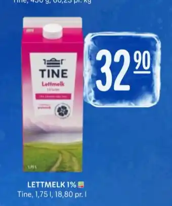 Rema 1000 Tine lettmelk tilbud