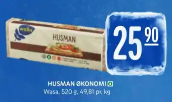 Rema 1000 Wasa husman knekkebrød tilbud