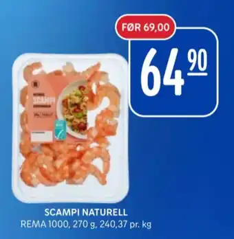 Rema 1000 Rema 1000 scampi tilbud