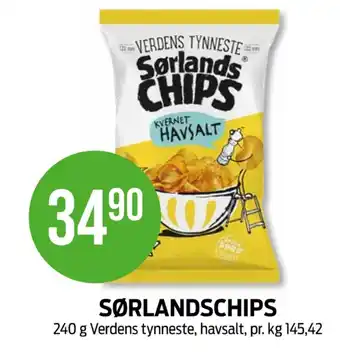Kiwi Verdens tynneste chips kvernet havsalt tilbud