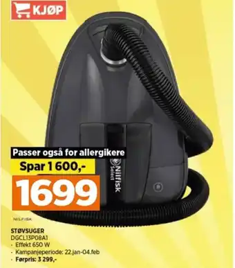 POWER STØVSUGER tilbud