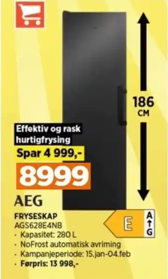 POWER FRYSESKAP tilbud