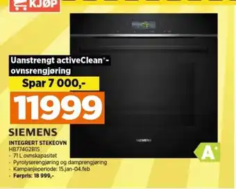 POWER INTEGRERT STEKEOVN tilbud