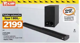 POWER LYDPLANKE SIGNAS2 tilbud