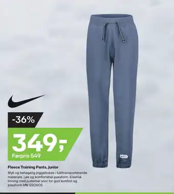 XXL Sport Fleece Training Pants, junior tilbud