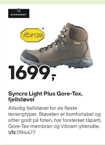 XXL Sport Syncro Light Plus Gore-Tex, fjellstøvel tilbud