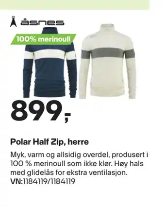 XXL Sport Polar Half Zip, herre tilbud