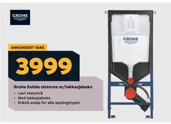Megaflis Grohe Solido sisterne m/lekkasjeboks tilbud