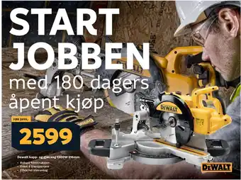 Megaflis Dewalt kapp- og gjærsag 1300W 216mm tilbud