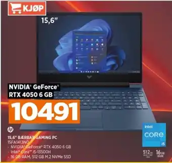 POWER 15,6" BÆRBAR GAMING PC 15FA1413NO tilbud