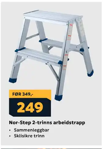 Megaflis Nor-Step 2-trinns arbeidstrapp tilbud