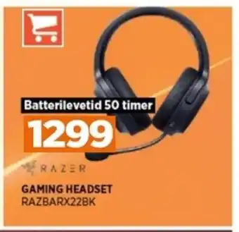 POWER GAMING HEADSET RAZBARX22BK tilbud