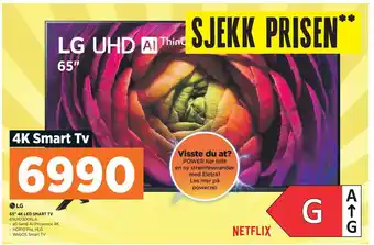POWER 65 4K LED SMART TV tilbud
