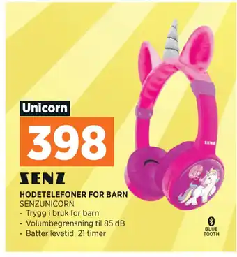 POWER HODETELEFONER FOR BARN tilbud