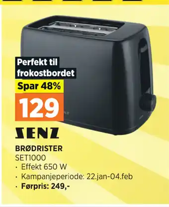 POWER BRØDRISTER tilbud