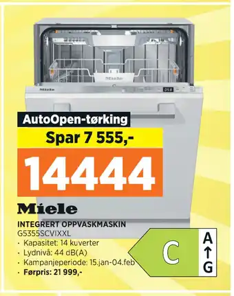 POWER INTEGRERT OPPVASKMASKIN tilbud