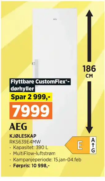 POWER KJØLESKAP tilbud