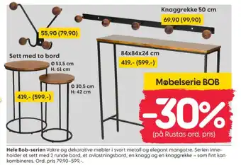 Rusta Ukjent bord tilbud