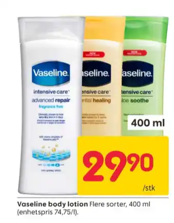 Rusta Vaseline bodylotion tilbud