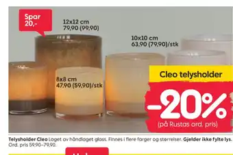 Rusta Ukjent telysholder tilbud