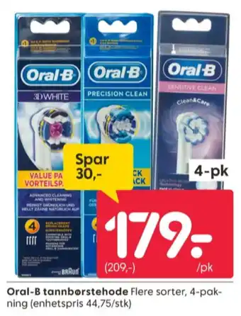 Rusta Braun oral-b børstehoder tilbud